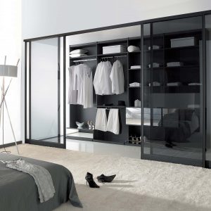 Diamant tandem noir mat, modèle integra, vitre feuilletée fumée noire