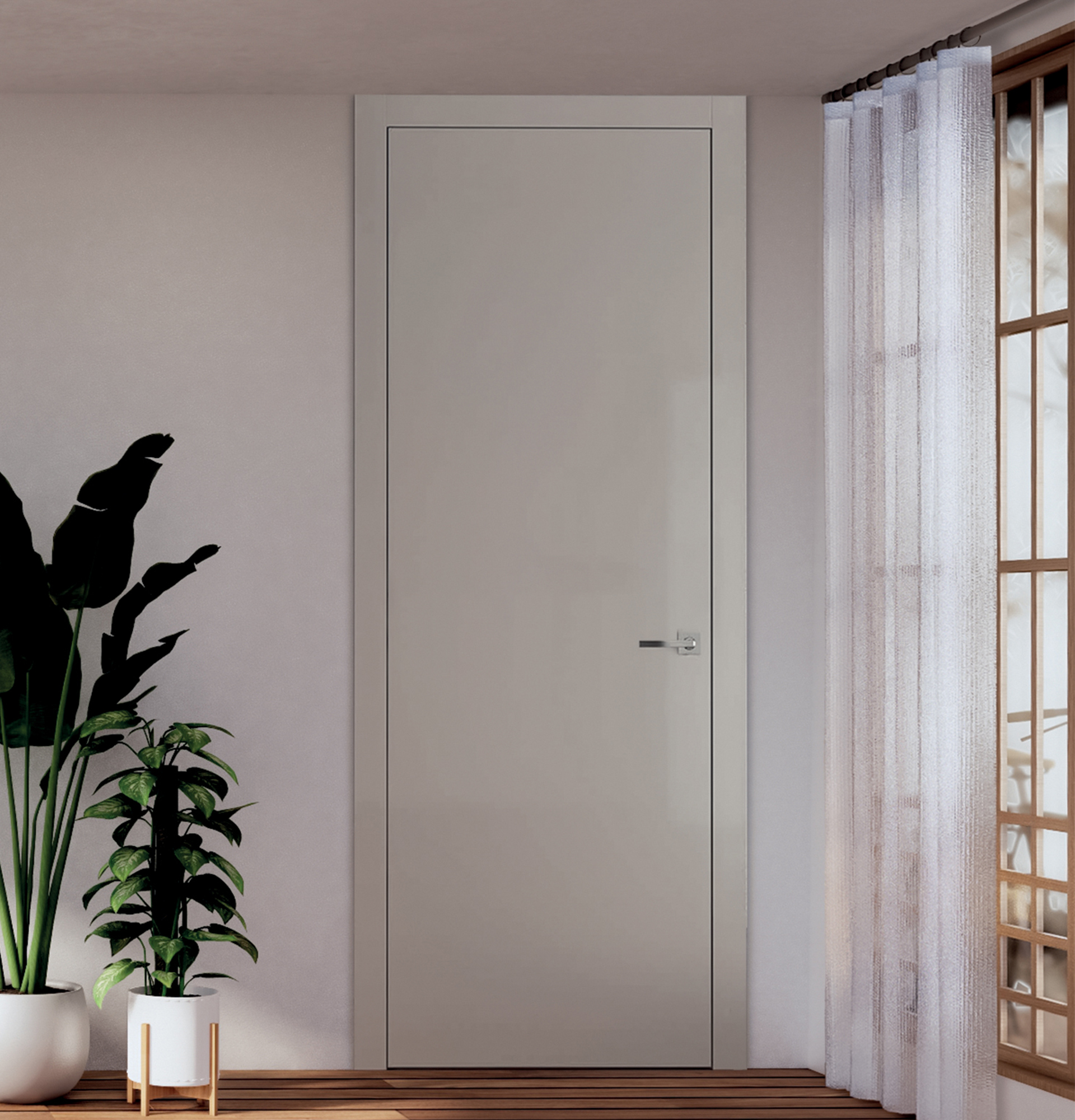 Bloc-porte sur mesure, laquée Sabbia